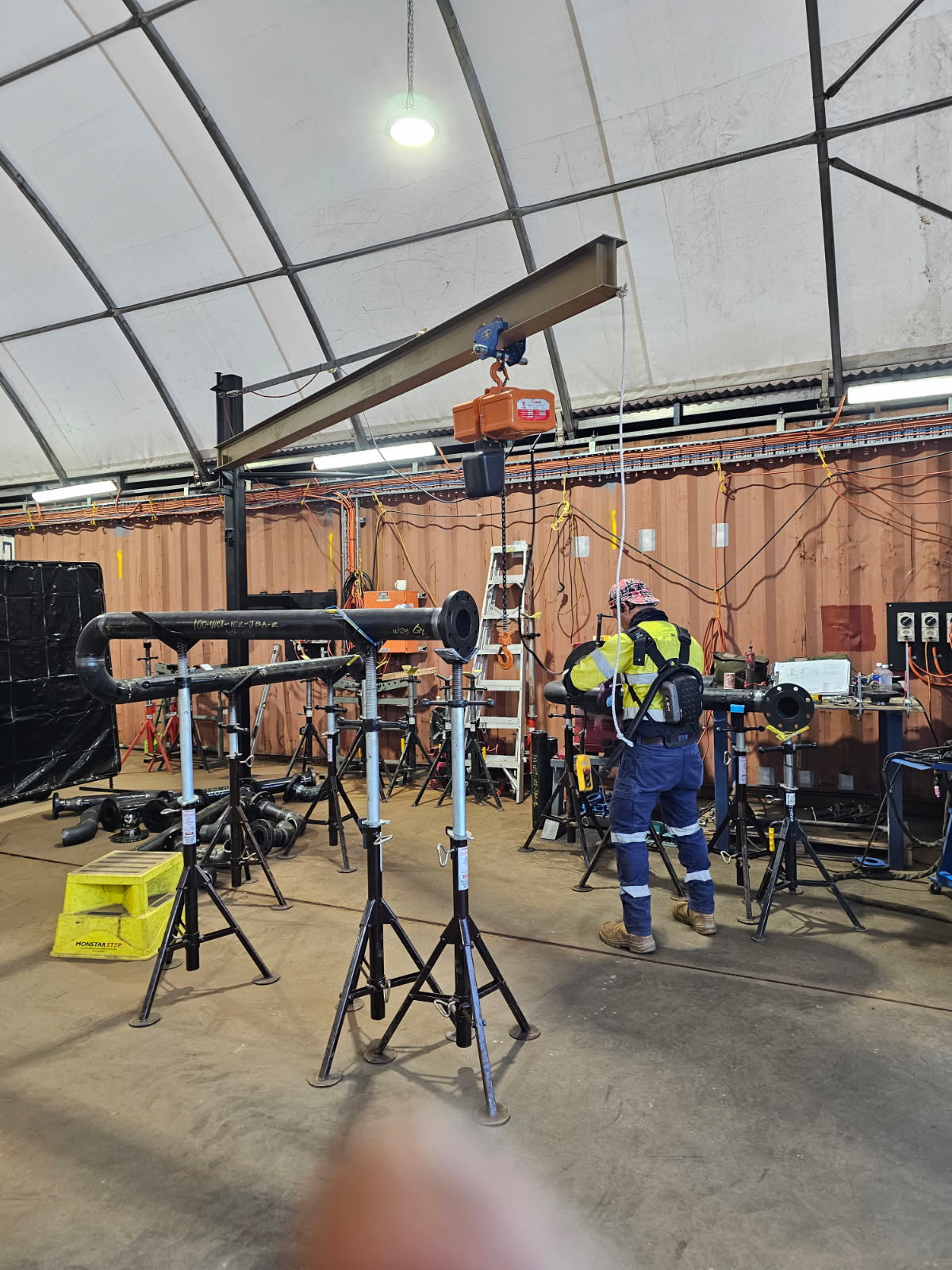 Pipe fitting works