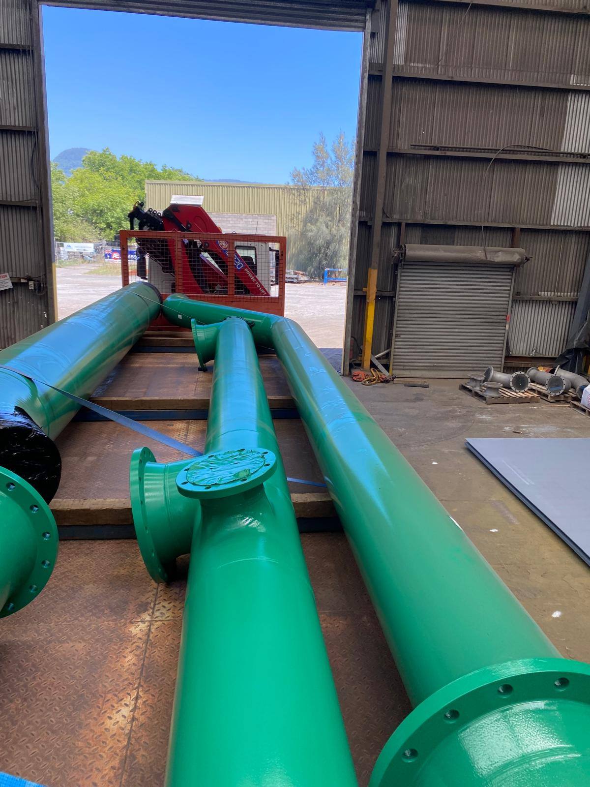 Large pipe assemblies