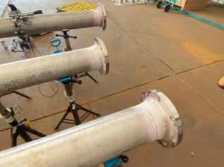 Stainless steel pipe spools