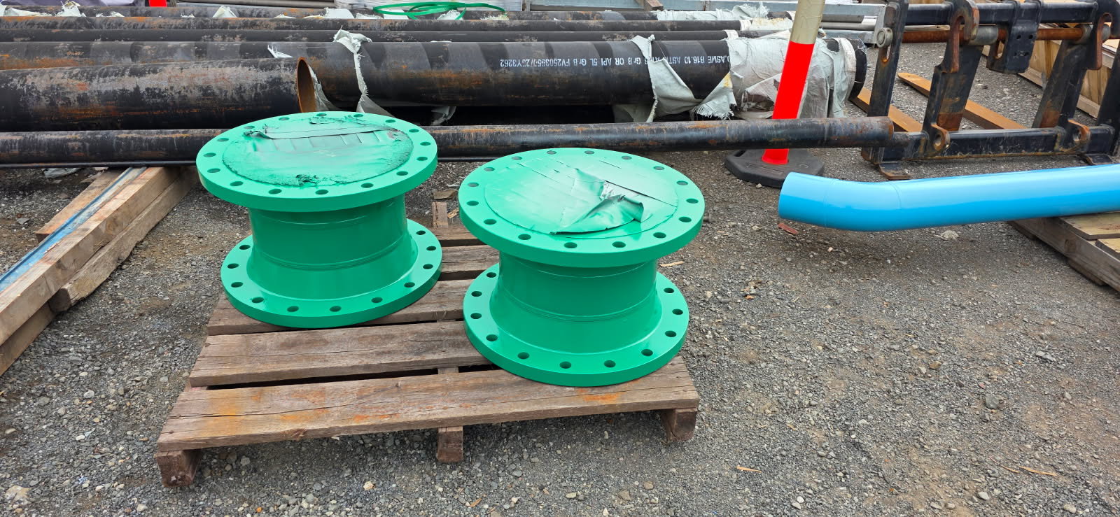 Green pipe spools fabricated